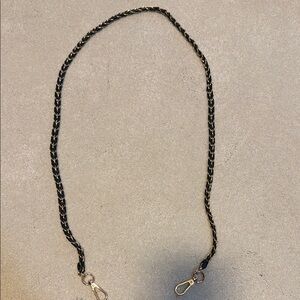 Black and Gold Chain Strap
